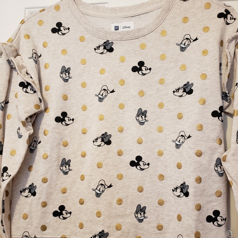 Gap kids Disney girls sweatshirt XXL gold dot